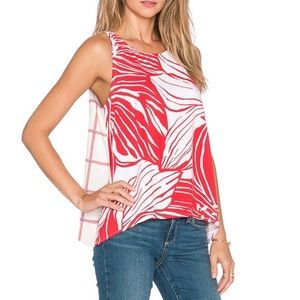 Nordstrom Splendid | Floral Plaid Mix Drape Tank | XS